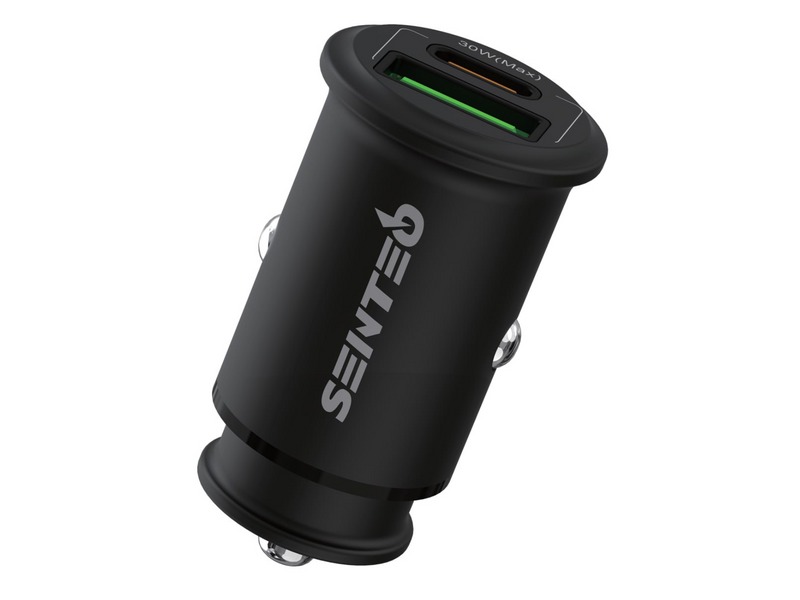 АЗП SENTEO Q-02 USB + USB-C PD | QC 30W 3A (CE Сертифікат) black