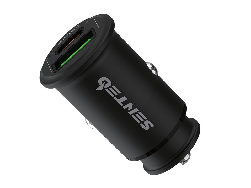 АЗП SENTEO Q-02 USB + USB-C PD | QC 30W 3A (CE Сертифікат) black