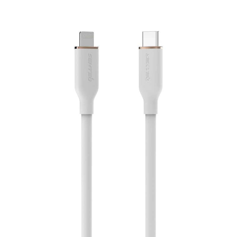 Кабель SENTEO SL-02 Silicone PD 3.0 Type-C to Lightning кабель MFI с сертификатом CE