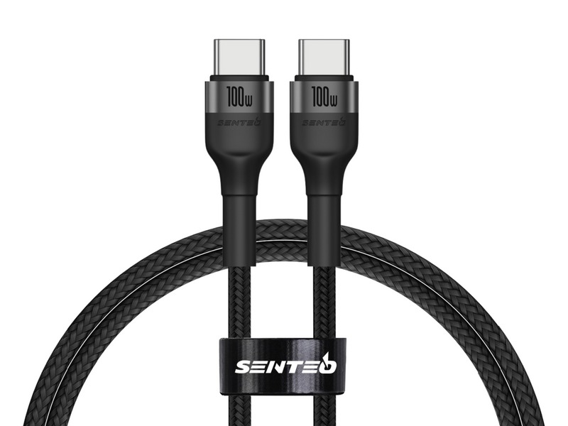 Кабель SENTEO ST-01 Montes series 100W Type-C to Type-C 1m black