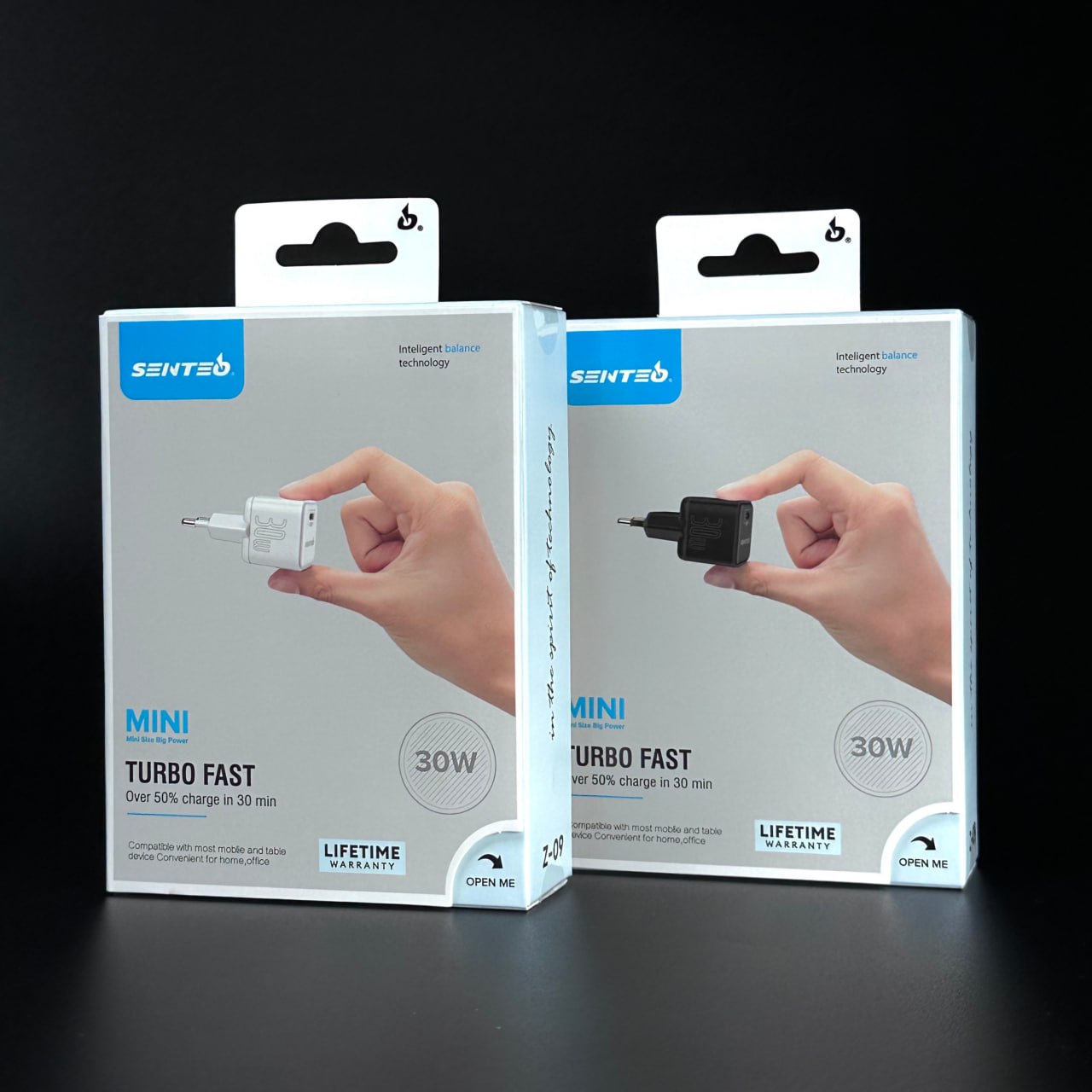 МЗП 1Port SENTEO Z-09 USB-C PD 30W (CE Сертифікат) white
