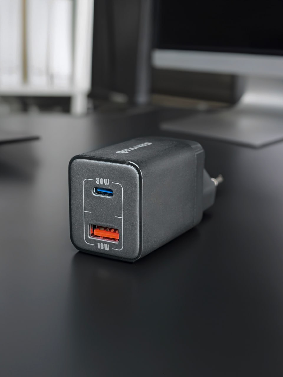 СЗУ 2Port SENTEO Z-10 USB+USB-C PD3.0 | QC3.0 30W (CE Сертификат) black