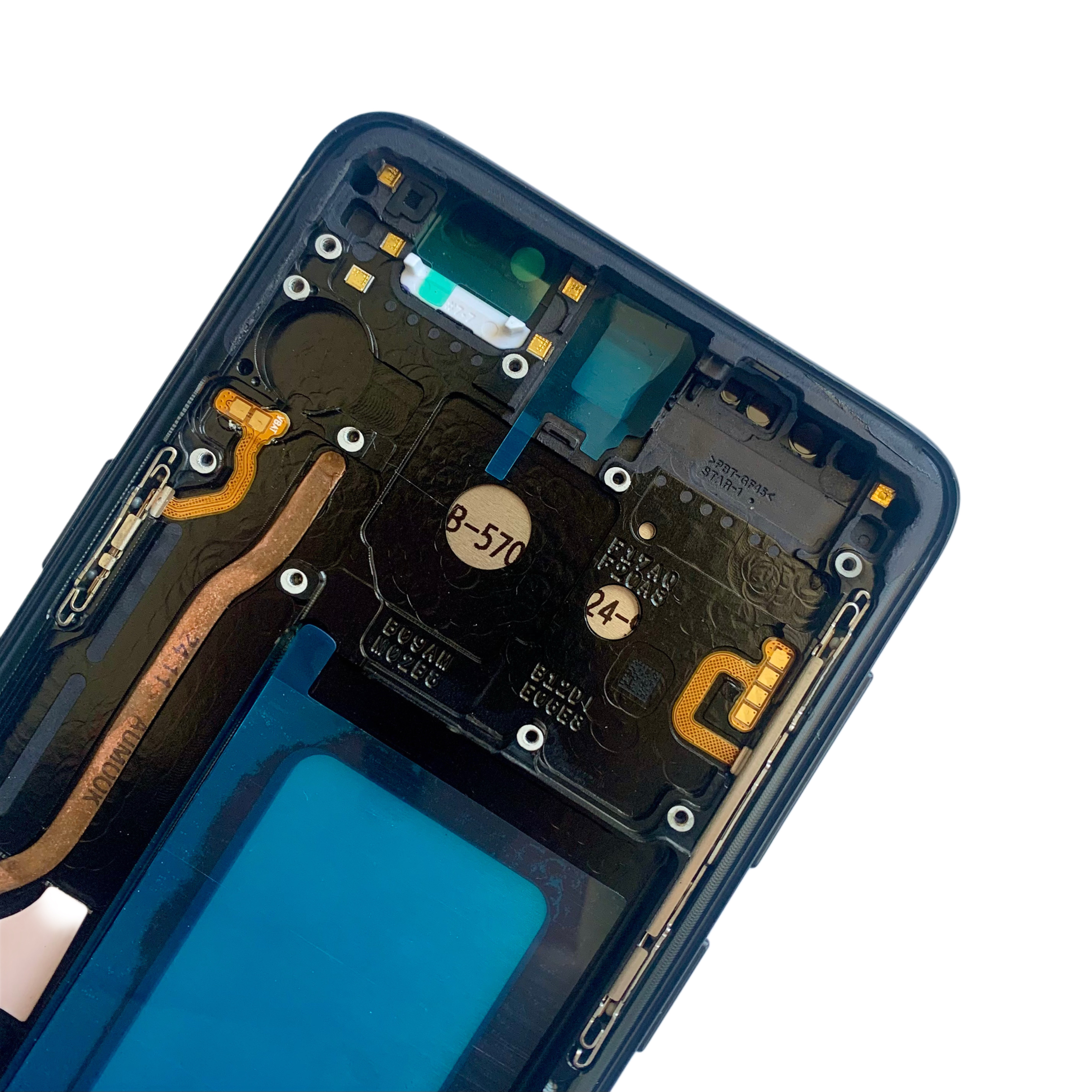 Дисплей Samsung G960 Galaxy S9 black, з рамкою, IPS (Краї дисплею не заокруглені)