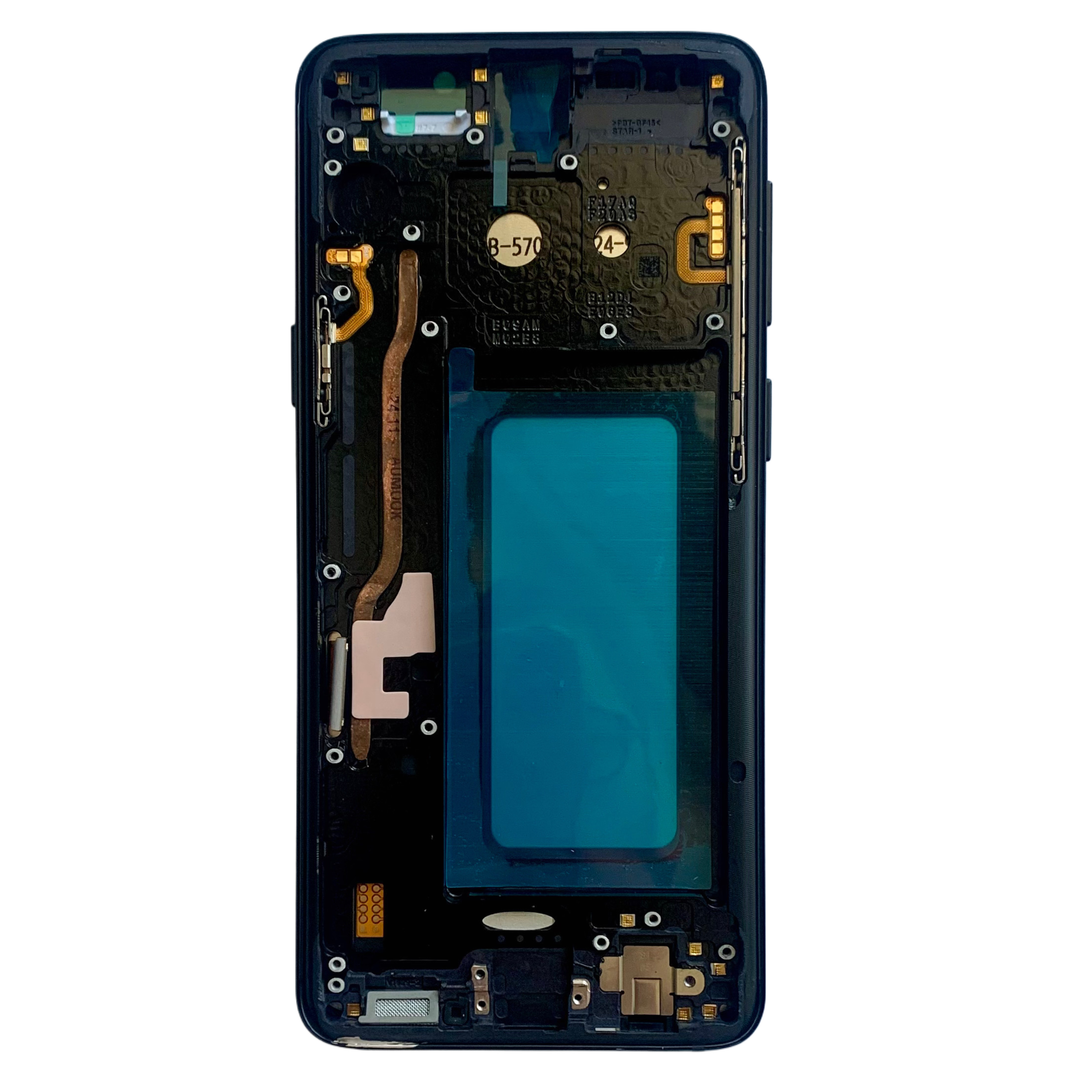 Дисплей Samsung G960 Galaxy S9 black, з рамкою, IPS (Краї дисплею не заокруглені)