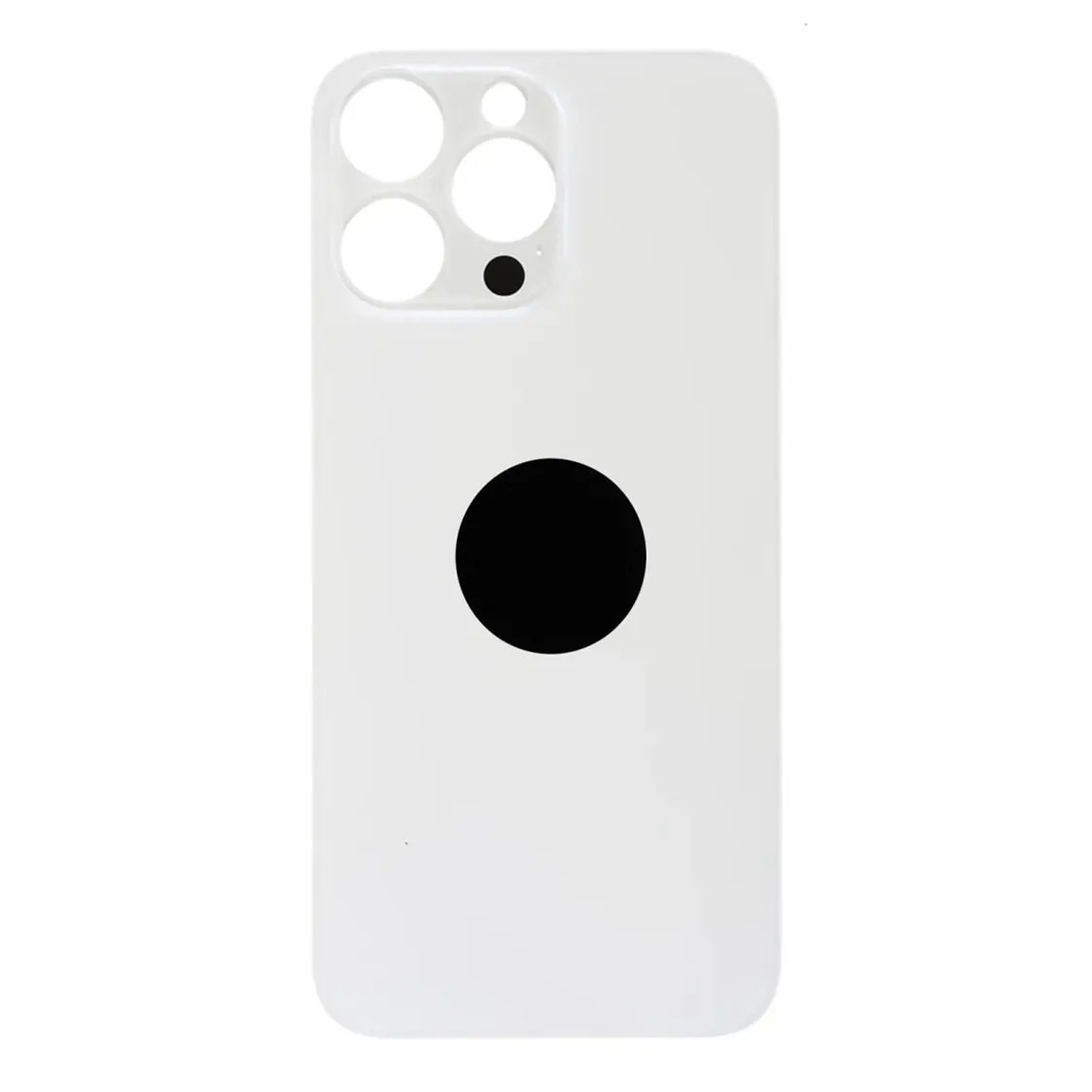 Задня кришка корпусу iPhone 14 Pro White, звичайний виріз в зборі зі склом камери. High Quiality (НЕ цільнолита)