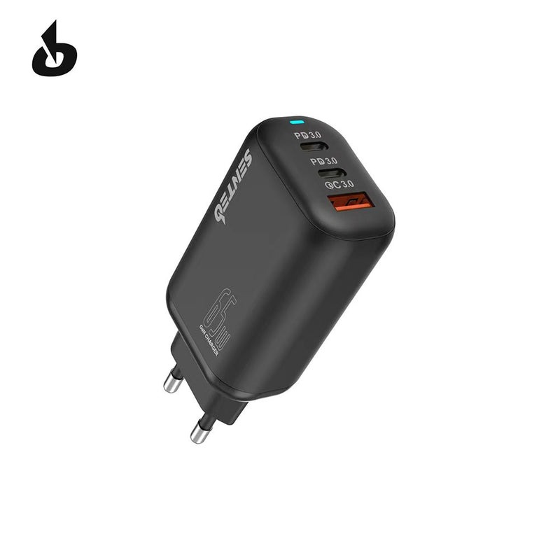 МЗП 3Port SENTEO Z-21 USB+2USB-C PD | QC3.0 65W (CE Сертифікат) black