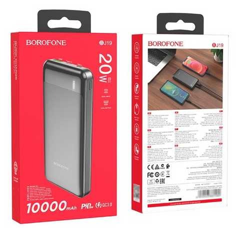 Power Bank BOROFONE BJ19 PD20W | QC3.0 10000mAh black