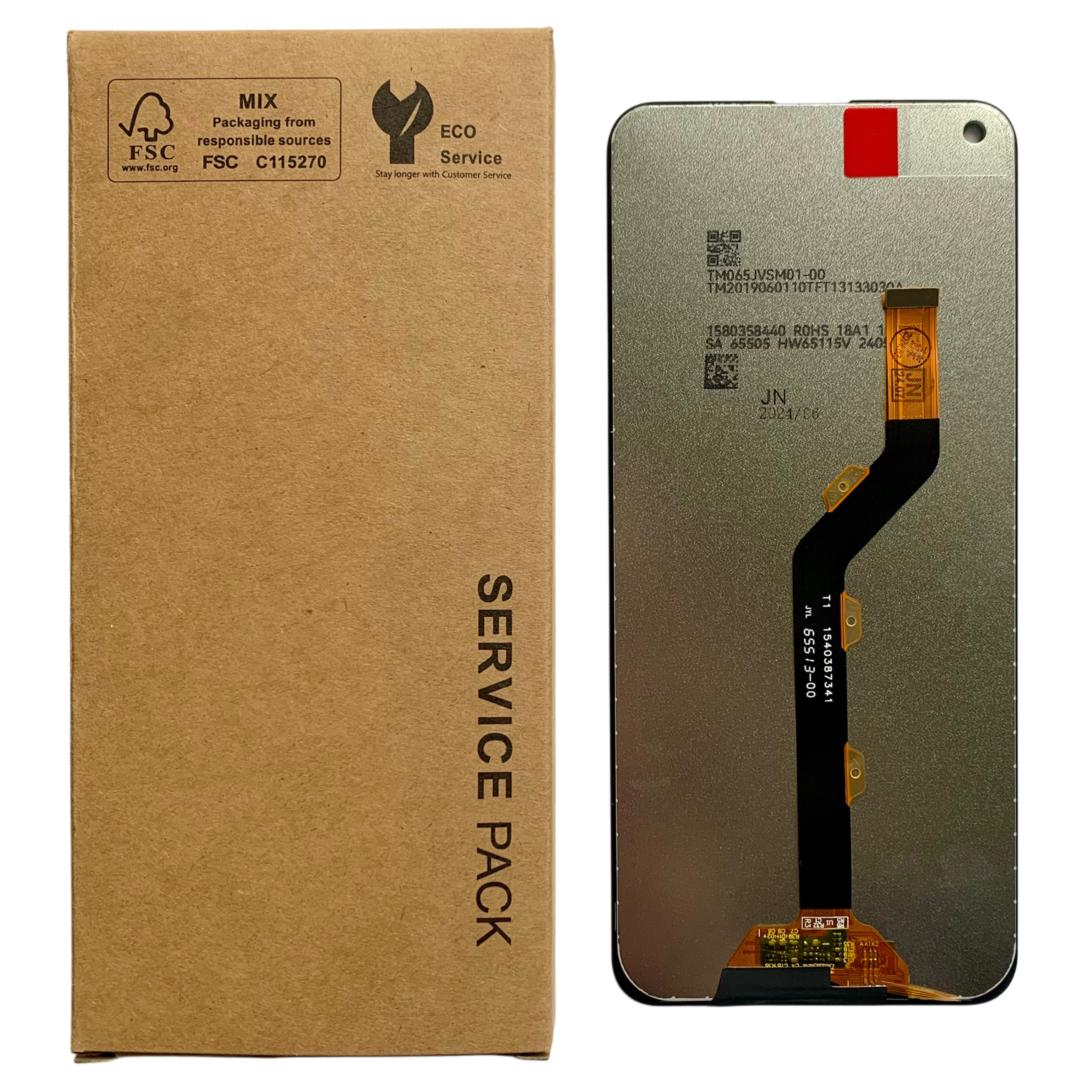 Дисплей Tecno Camon 15 | 15 Air | Spark 5 | 5 Pro | Infinix Hot 9 black, без рамки, Service Pack Original