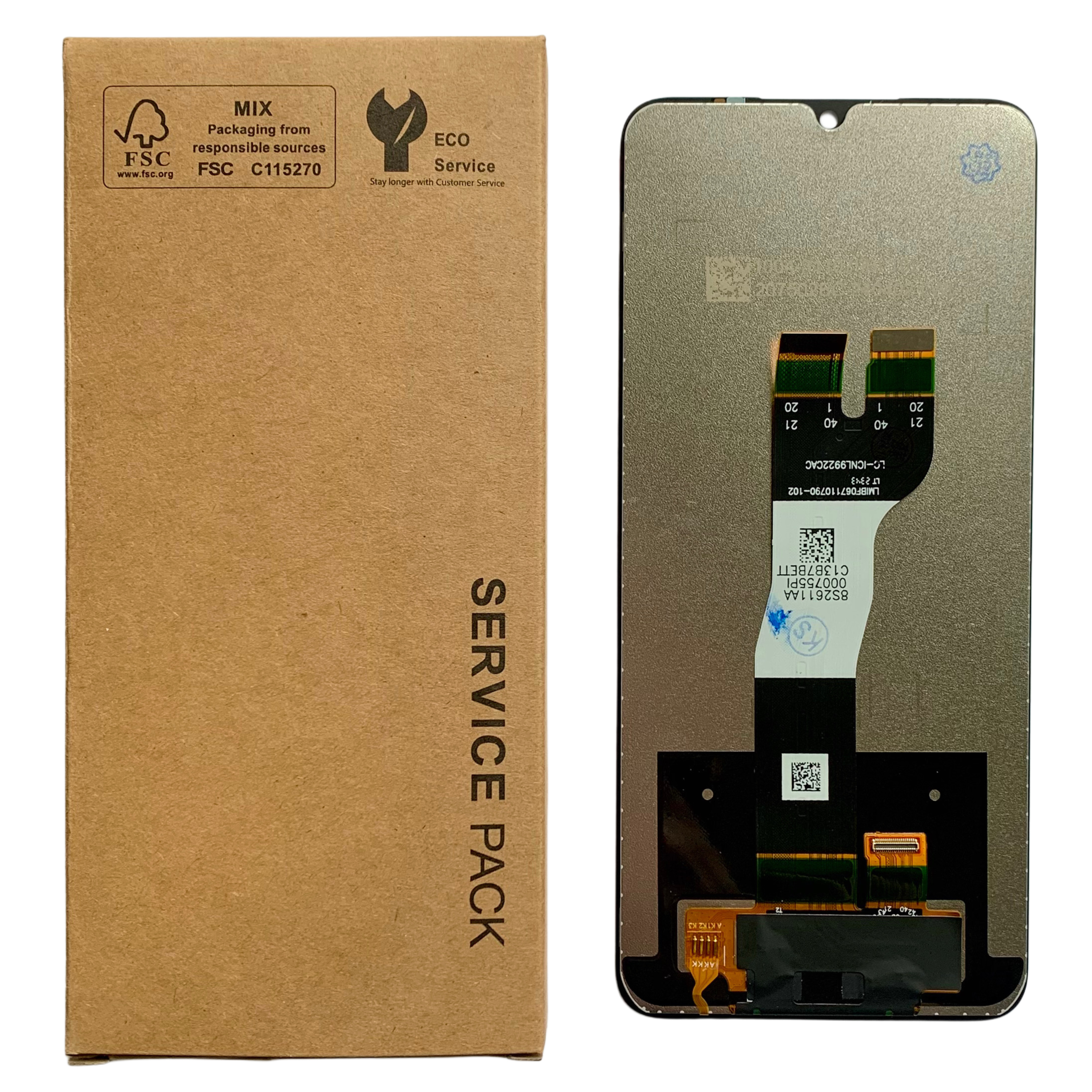 Дисплей Samsung A057 Galaxy A05s 2023 black, без рамки, Service Pack Original