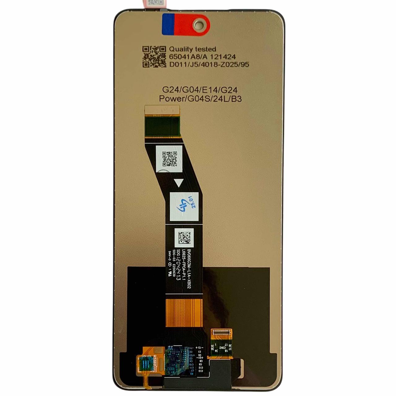 Дисплей Motorola Moto E14 black, без рамки, Service Pack Original