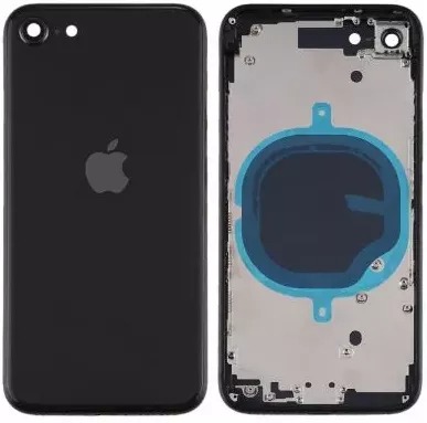 Корпус iPhone SE2 2020 Black в зборі з тримачем SIM, кнопками, магнітами та сіткою, USA Original