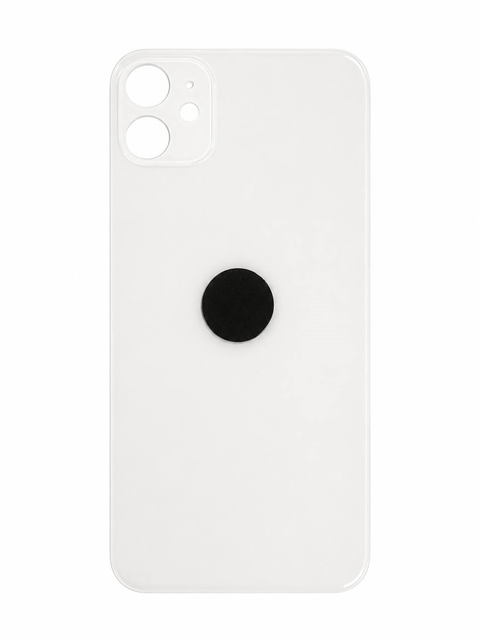 Задняя крышка корпуса iPhone 11 white, большой вырез под камеру, 1:1 Original