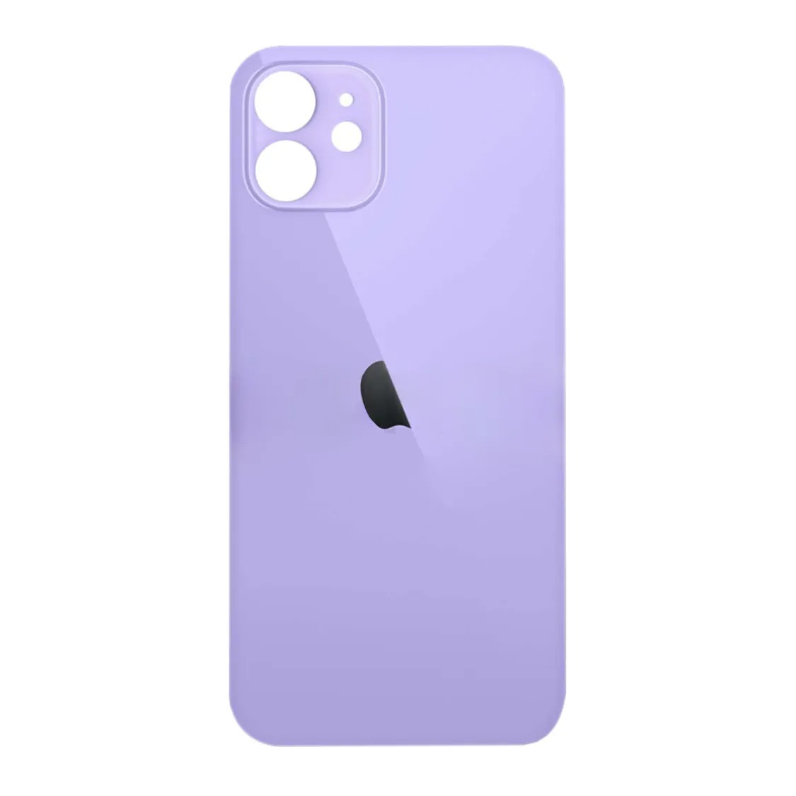 Задня кришка корпуса iPhone 12 purple, великий виріз під камеру, 1:1 Original