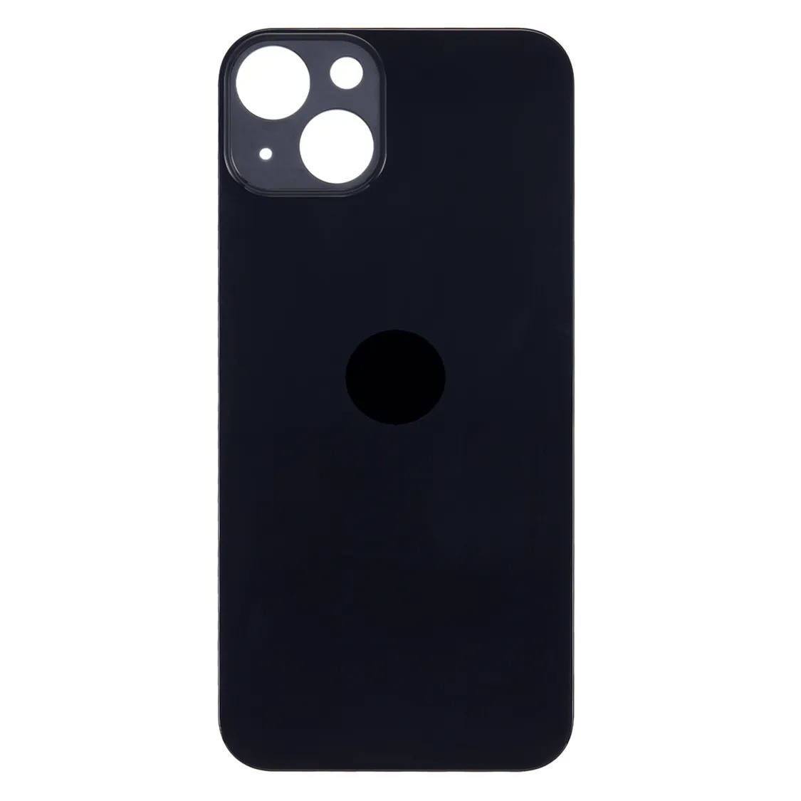 Задняя крышка корпуса iPhone 13 black, большой вырез под камеру, 1:1 Original