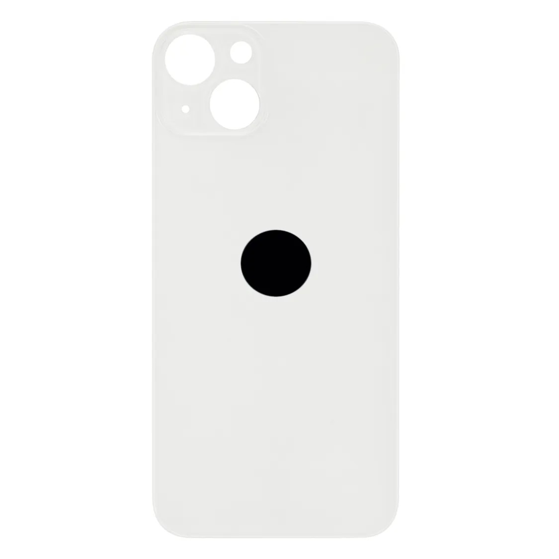 Задня кришка корпуса iPhone 13 white, великий виріз під камеру, 1:1 Original