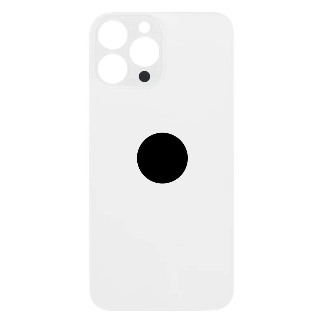 Задня кришка корпуса iPhone 13 Pro Max white, великий виріз під камеру, 1:1 Original