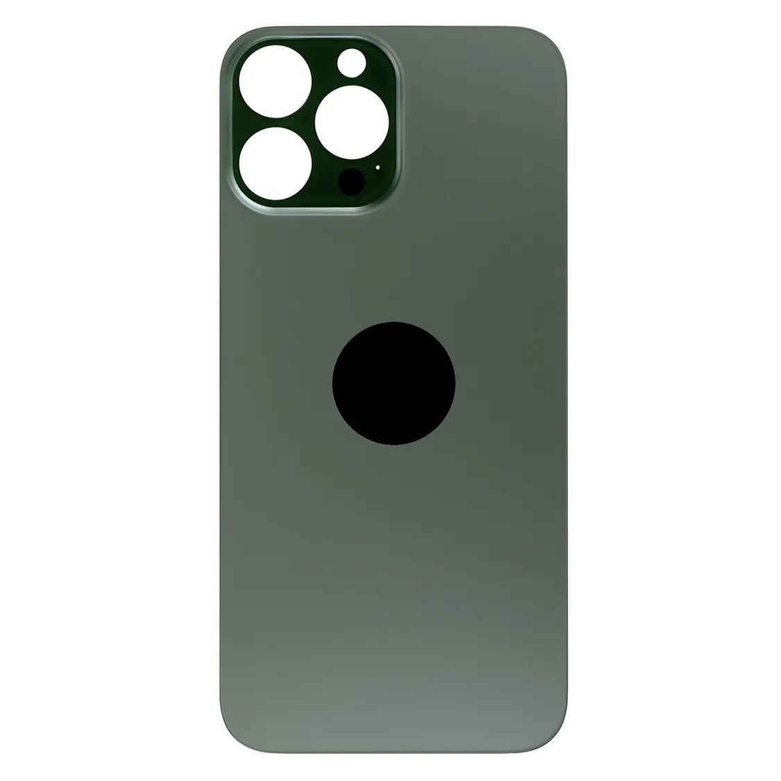 Задня кришка корпуса iPhone 13 Pro Max green, великий виріз під камеру, 1:1 Original