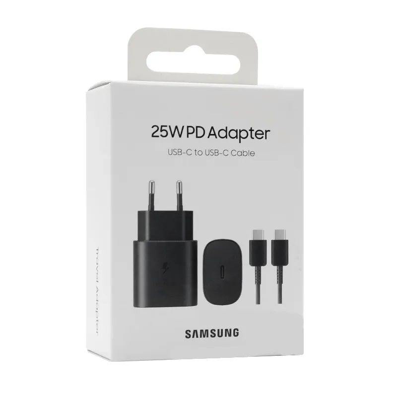 МЗП 1Port Samsung EP-TA800 Compact USB-C PD 25W Type-C to Type-C black