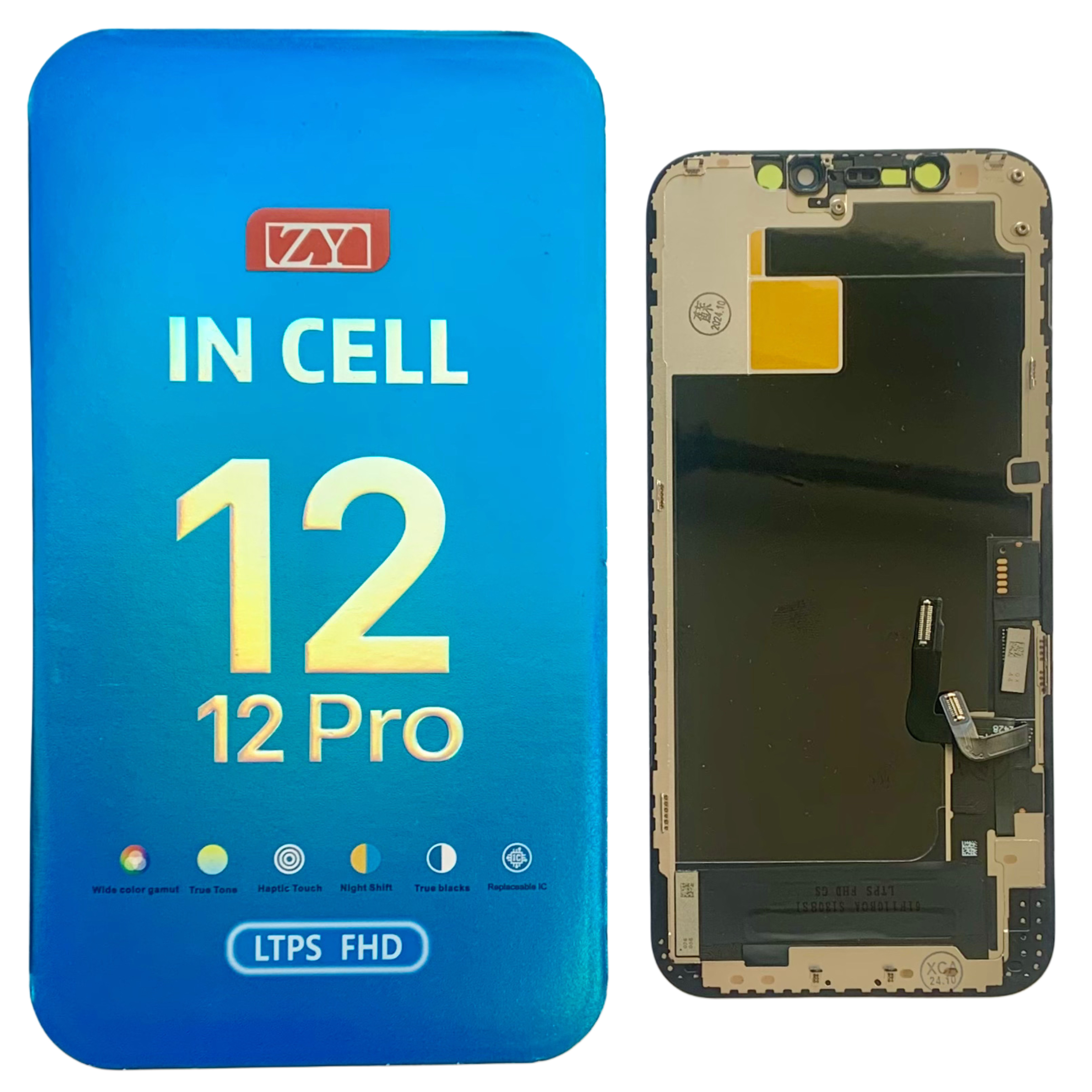 Дисплей iPhone 12 | iPhone 12 Pro black, с рамкой, ZY-INCELL
