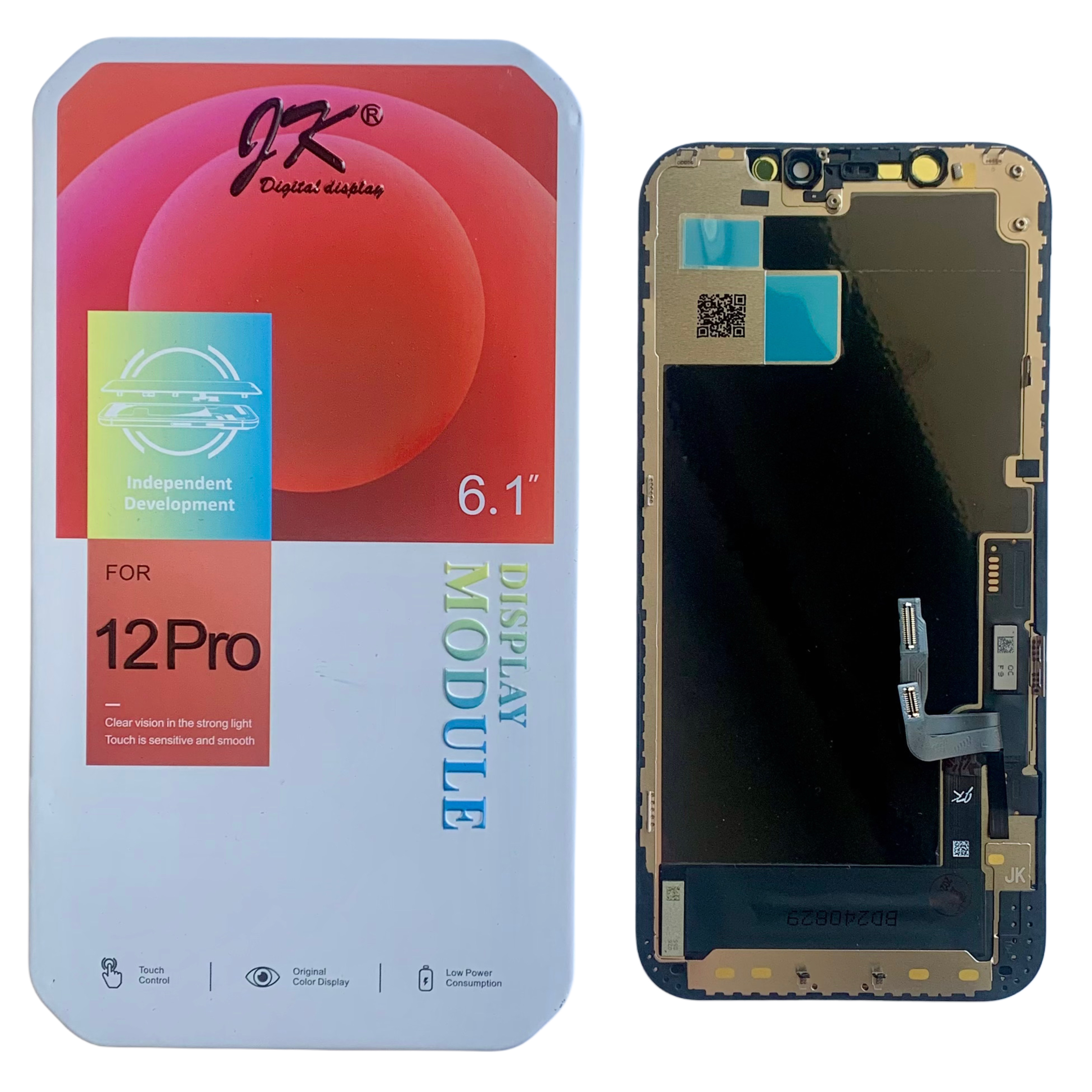 Дисплей iPhone 12 | iPhone 12 Pro black, с рамкой, JK FHD INCELL (move IC)