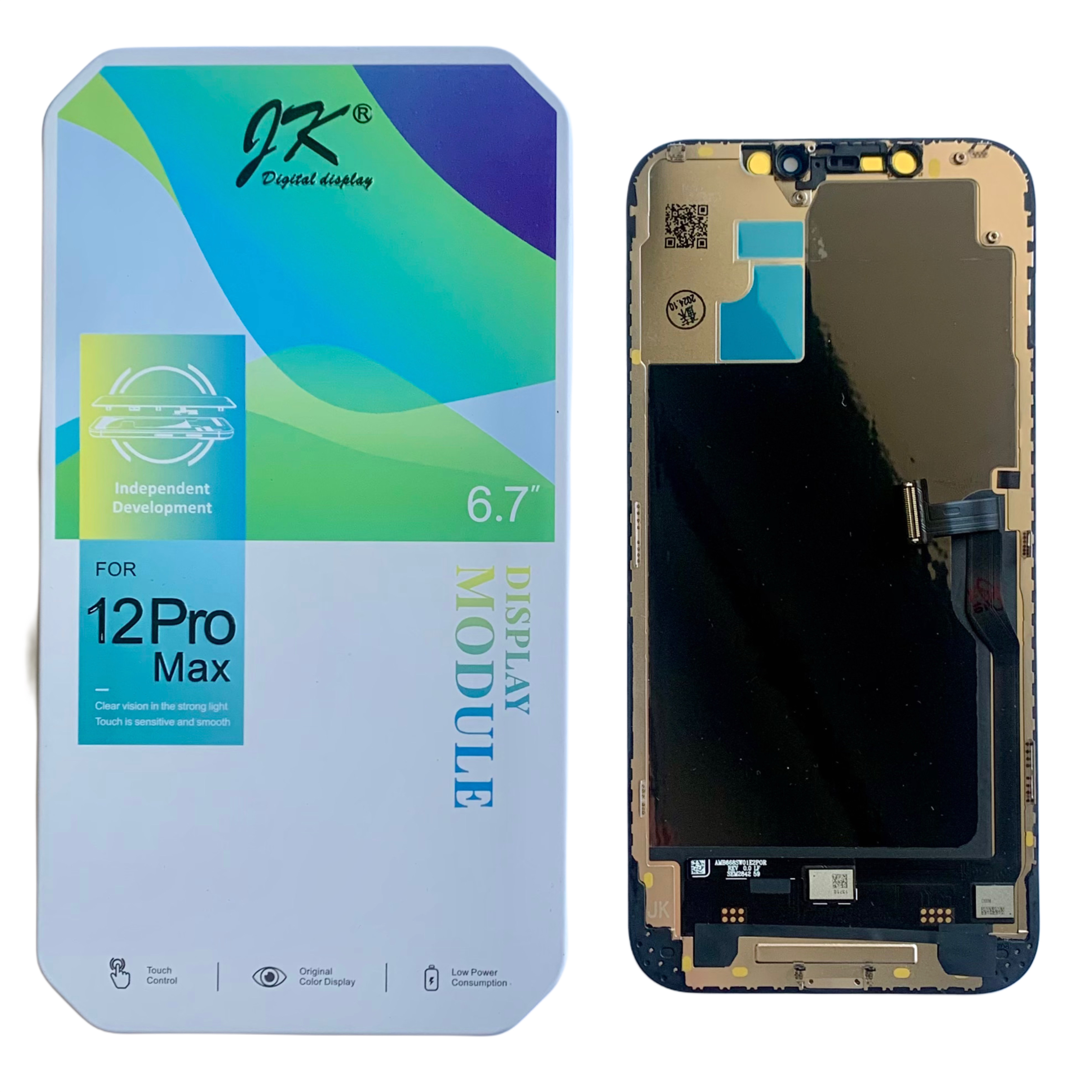 Дисплей iPhone 12 Pro Max black, с рамкой, JK FHD INCELL (move IC)