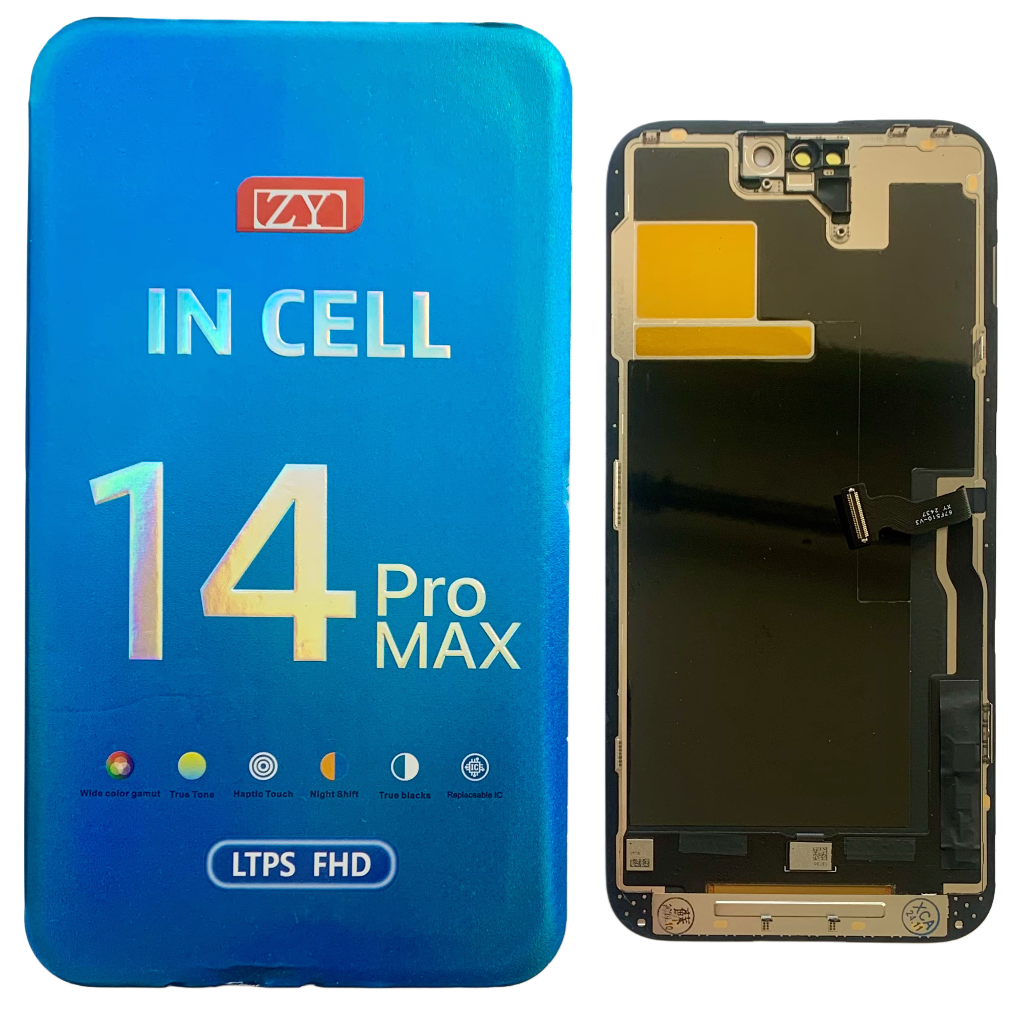 Дисплей iPhone 14 Pro Max black, з рамкою, ZY-INCELL