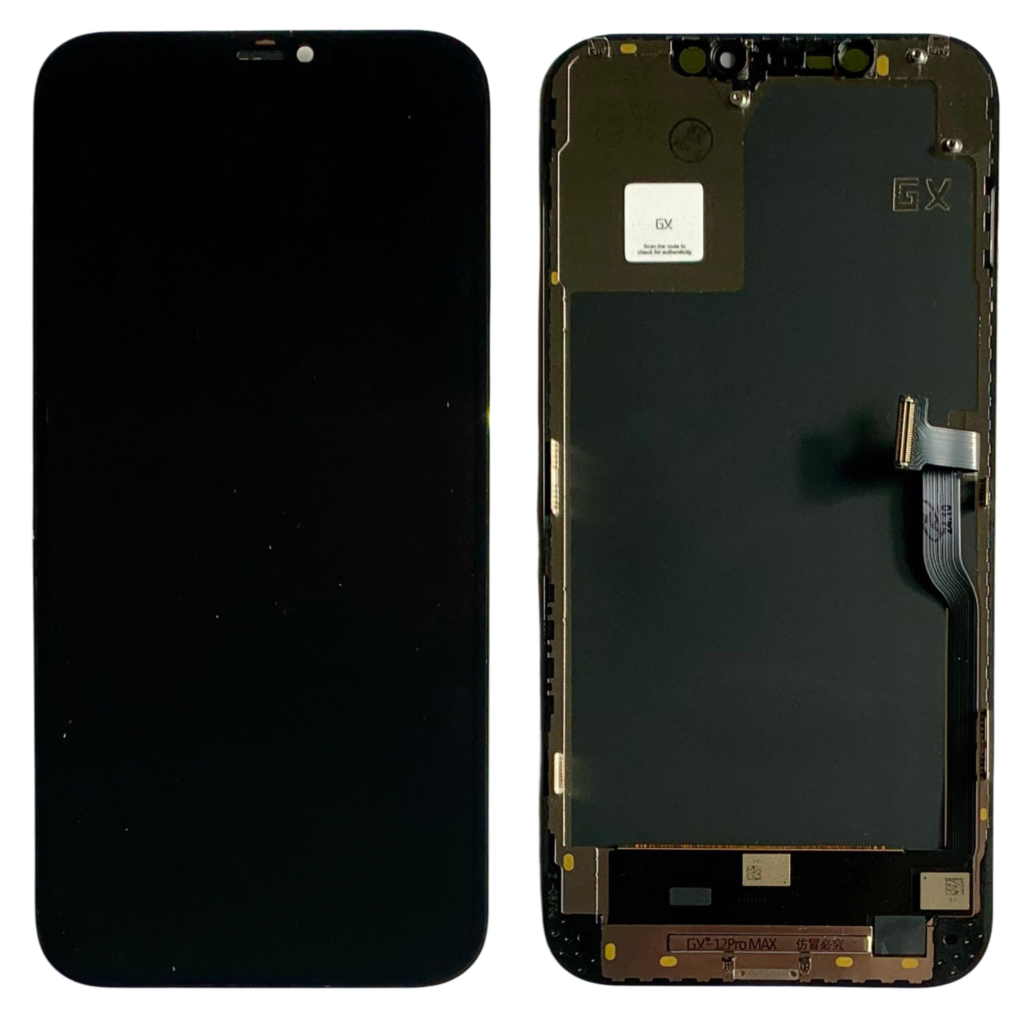 Дисплей iPhone 12 Pro Max black, з рамкою, GX OLED HARD