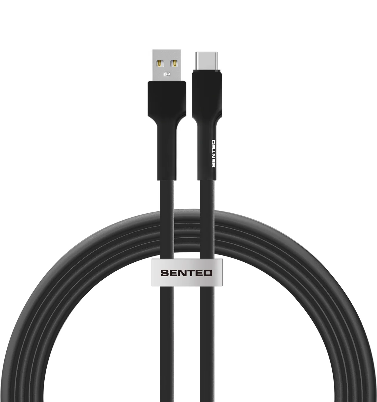 Кабель SENTEO SL-03 Silica Gel 18W USB to Type-C 2m black