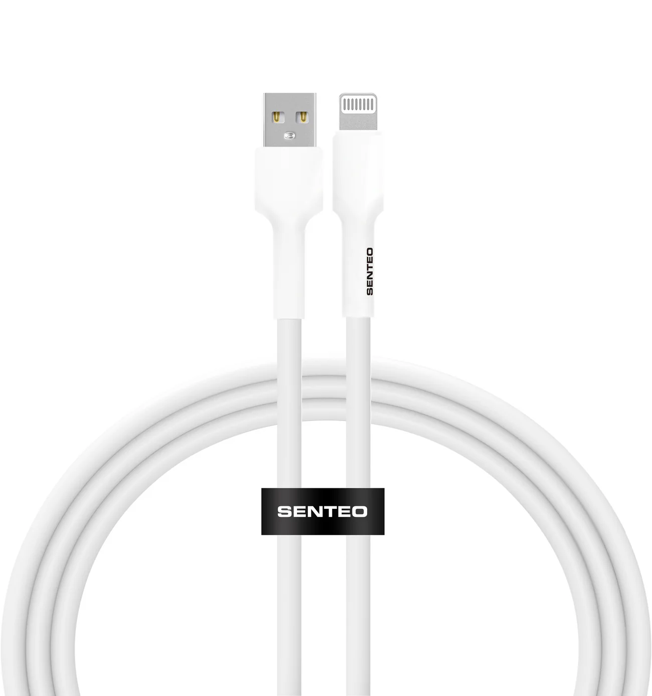 Кабель SENTEO SL-03 Silica Gel 3A USB to Lightning 2m white