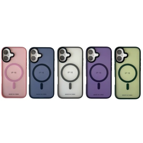 Чехол NOFELET Matte for iPhone 16 with MagSafe black
