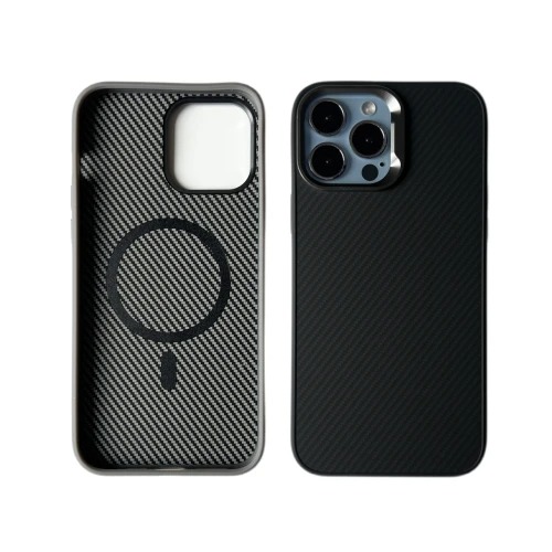 Чохол CASE LAB Carbon Case for iPhone 12 Pro Max with MagSafe gray