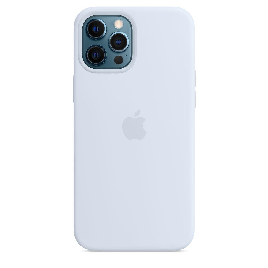 Чохол Silicone Case 1:1 for iPhone 12 Pro Max with MagSafe animation, capri blue