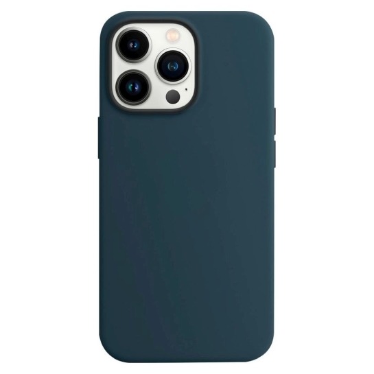 Чохол Silicone Case 1:1 for iPhone 13 Pro with MagSafe animation, abyss blue