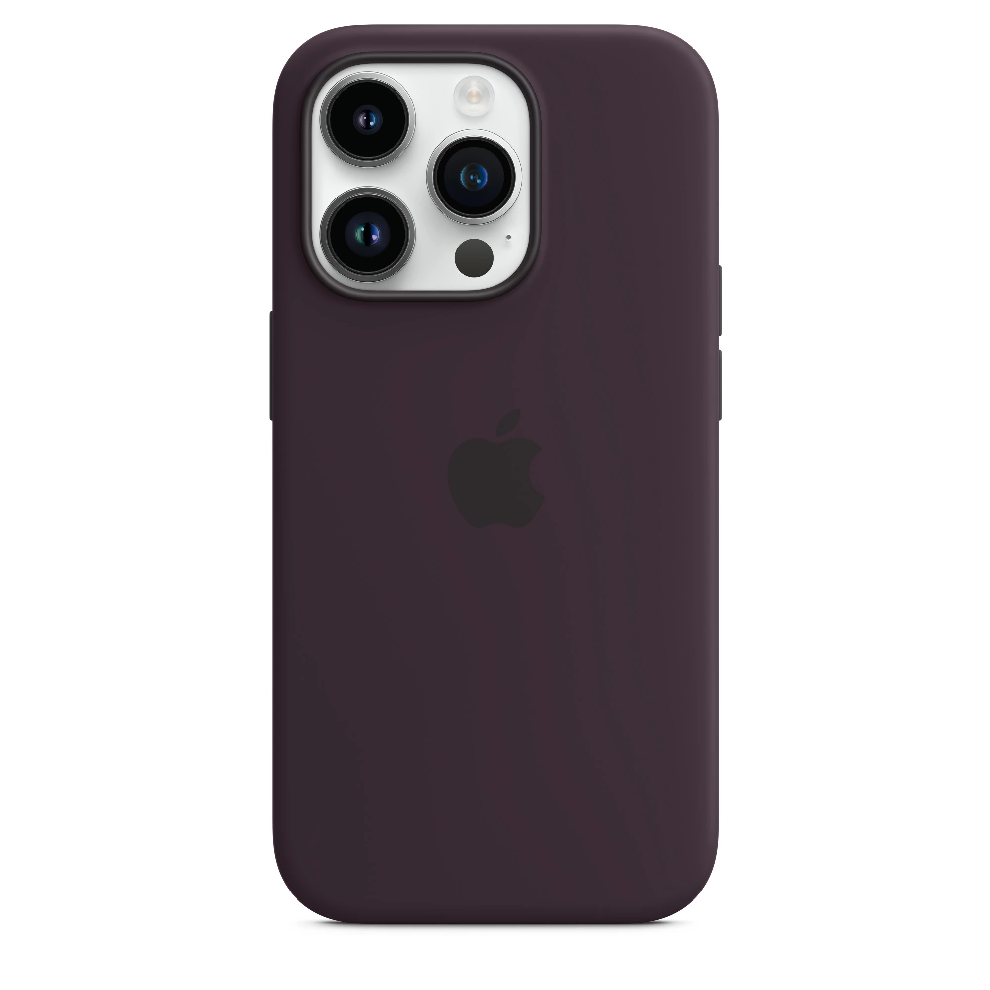 Чохол Silicone Case 1:1 for iPhone 14 Pro with MagSafe animation, elderberry