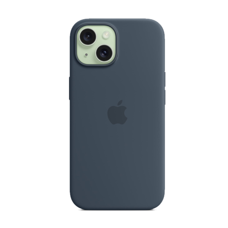 Чохол Silicone Case 1:1 for iPhone 15 Pro with MagSafe animation, storm blue