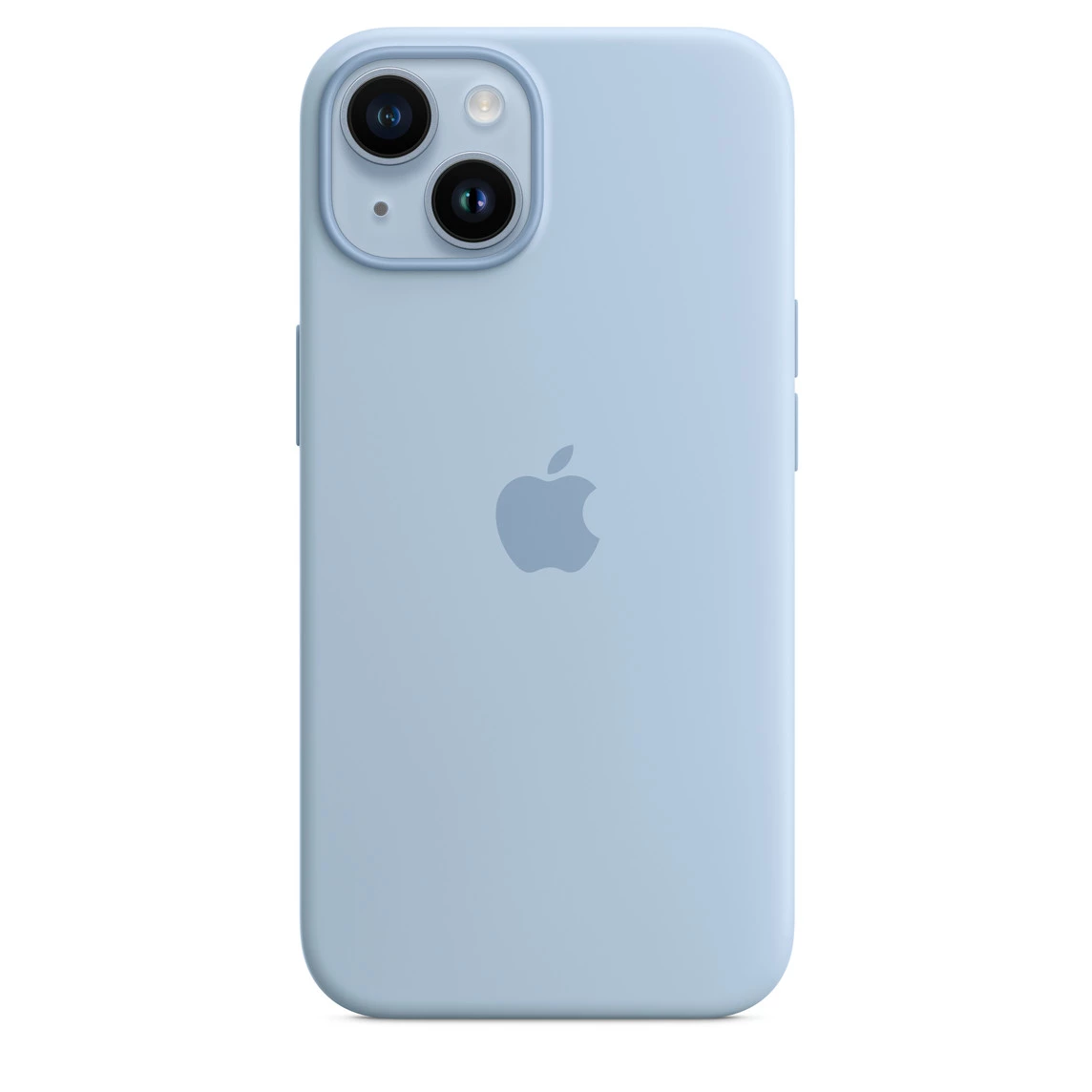 Чохол Silicone Case 1:1 for iPhone 15 with MagSafe animation light blue