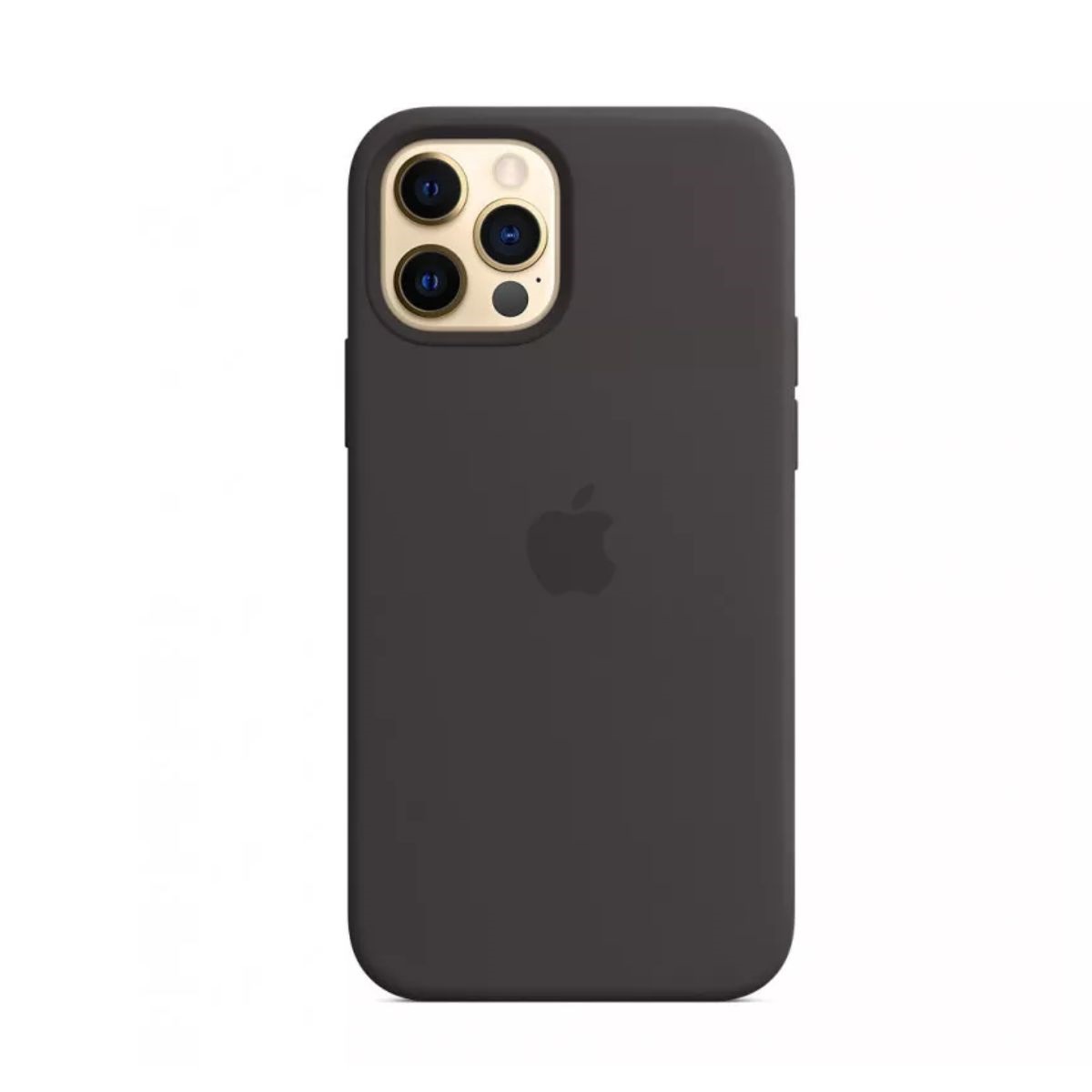 Чохол Silicone Case 1:1 for iPhone 12 Pro Max with MagSafe animation, black