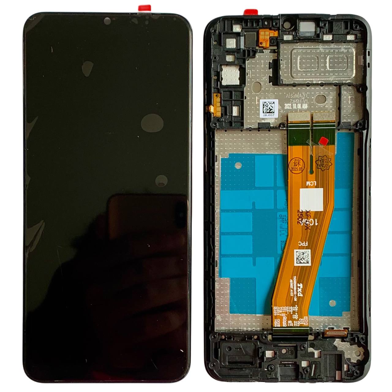 Дисплей Samsung A042 Galaxy A04e 2022 black, з рамкою, Service Pack Original