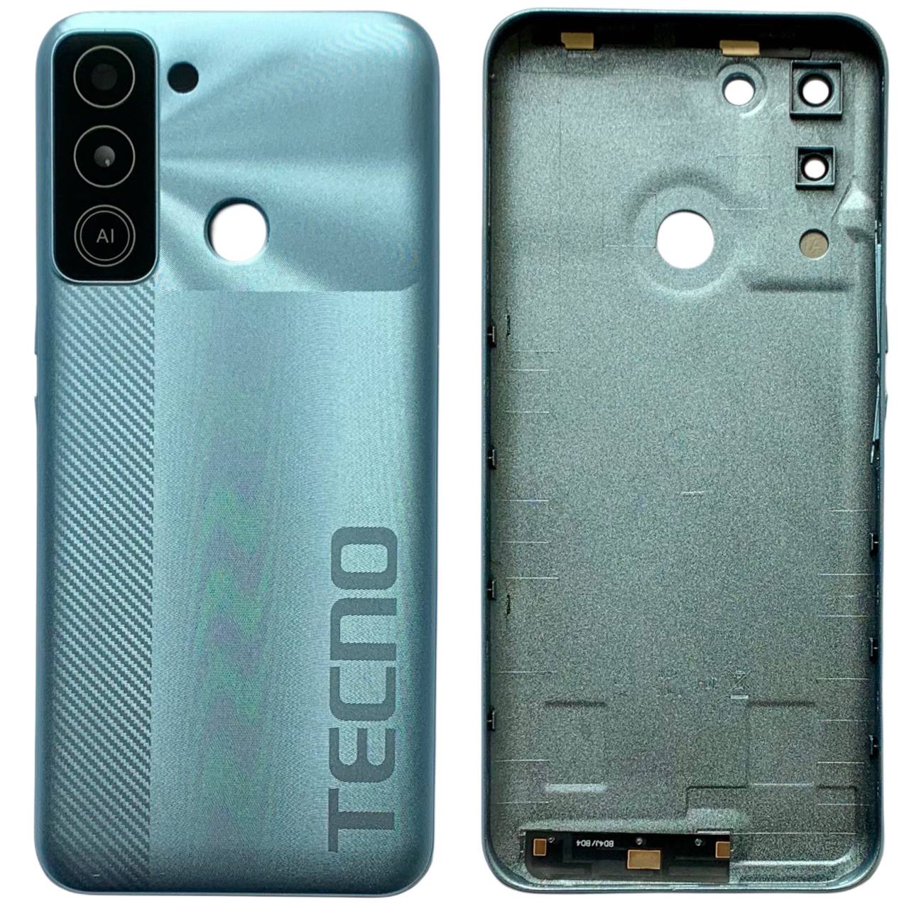 Задняя крышка Tecno Pop 5 LTE light blue (без стекла камеры)
