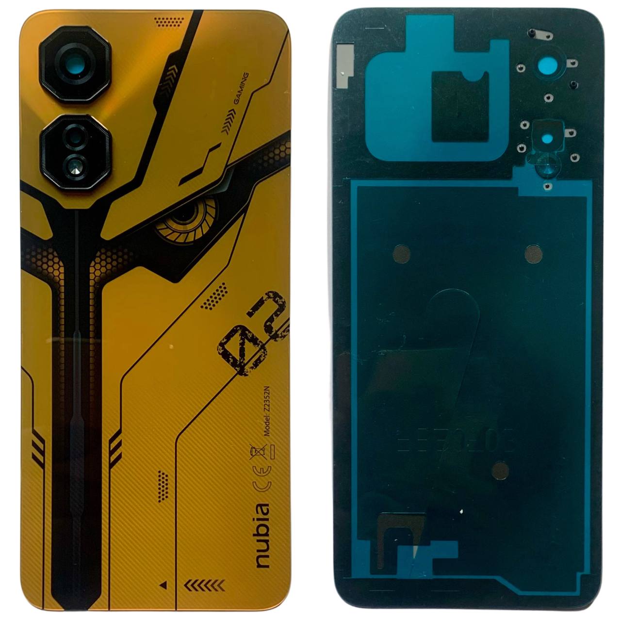 Задня кришка ZTE Nubia Neo 2 5G yellow (зі склом камери)