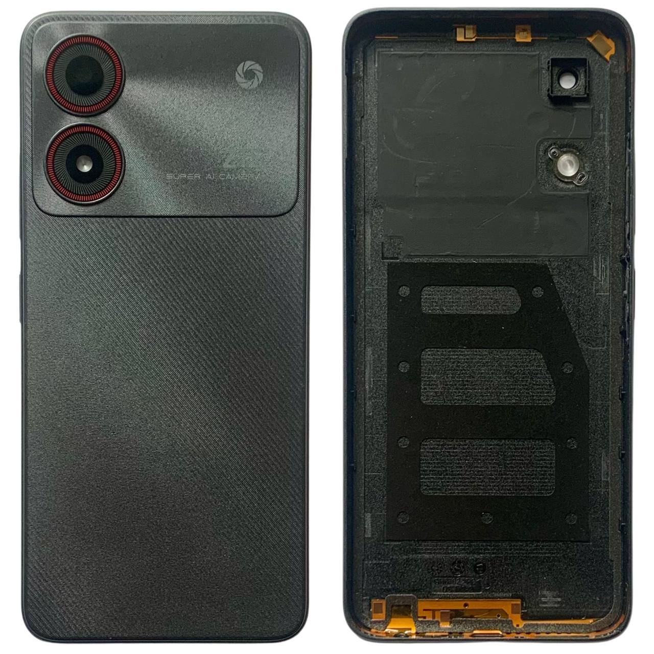 Задняя крышка ZTE Blade A34 gray (со стеклом камеры)