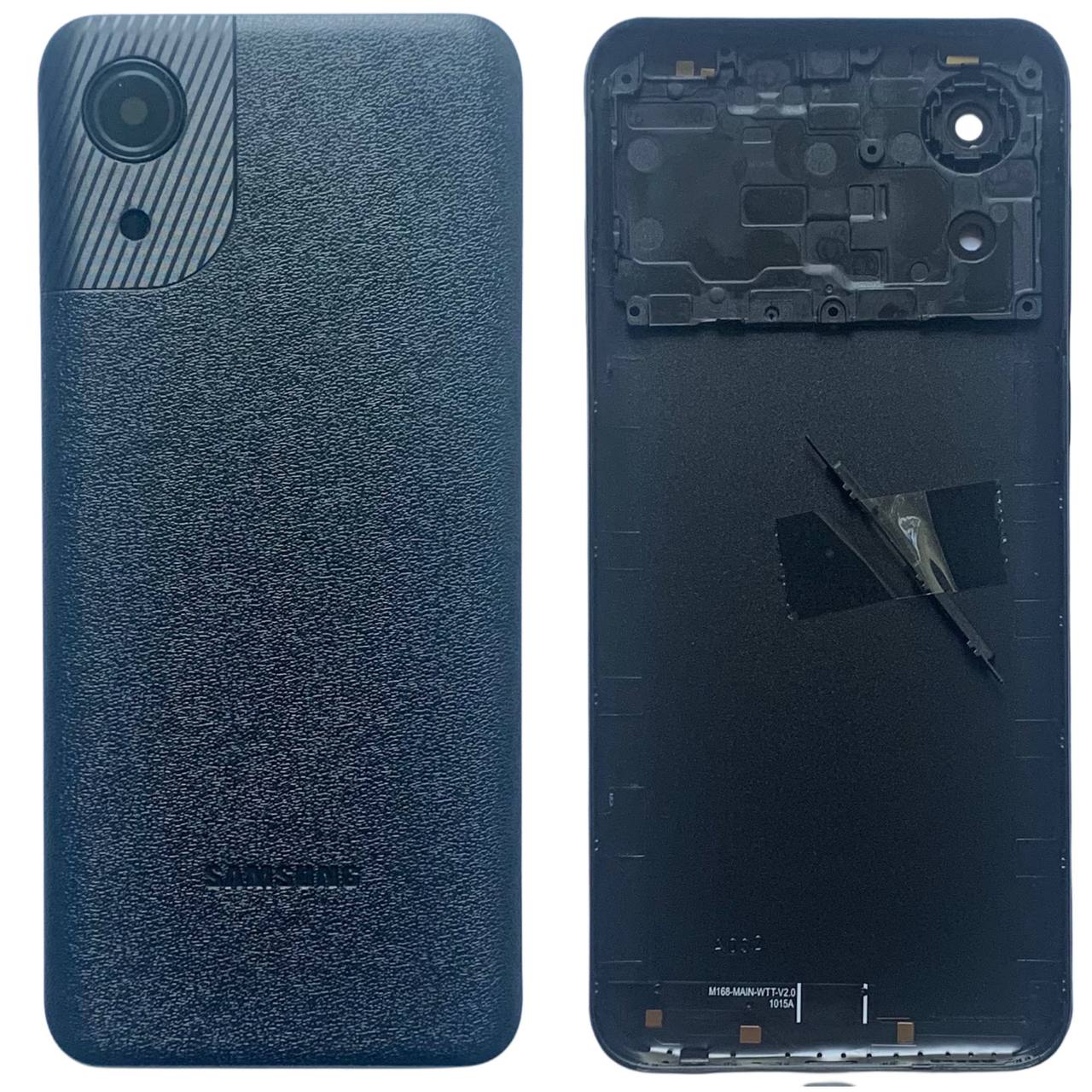 Задня кришка Samsung A032 Galaxy A03 Core 2021 black (зі склом камери)