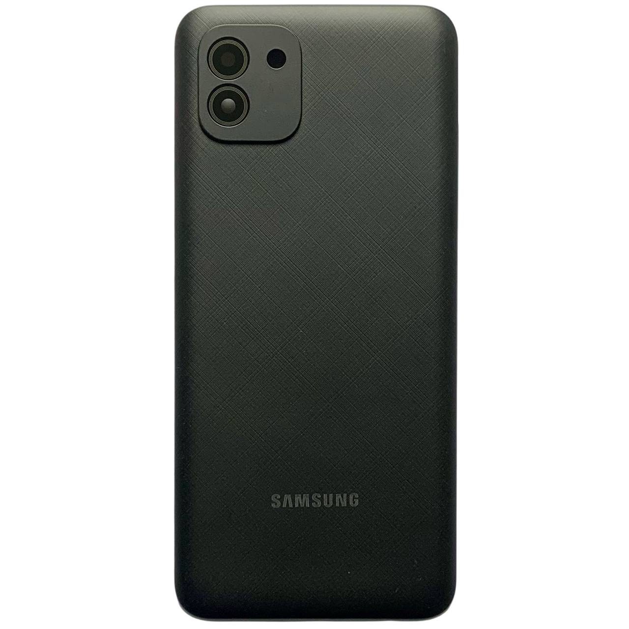 Задняя крышка Samsung A035F Galaxy A03 2022 black (со стеклом камеры)