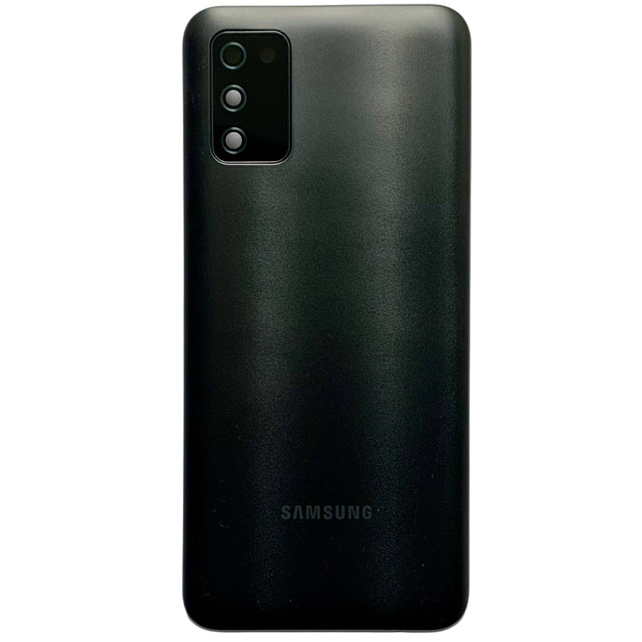 Задняя крышка Samsung A037 Galaxy A03s 2021 black (со стеклом камеры)
