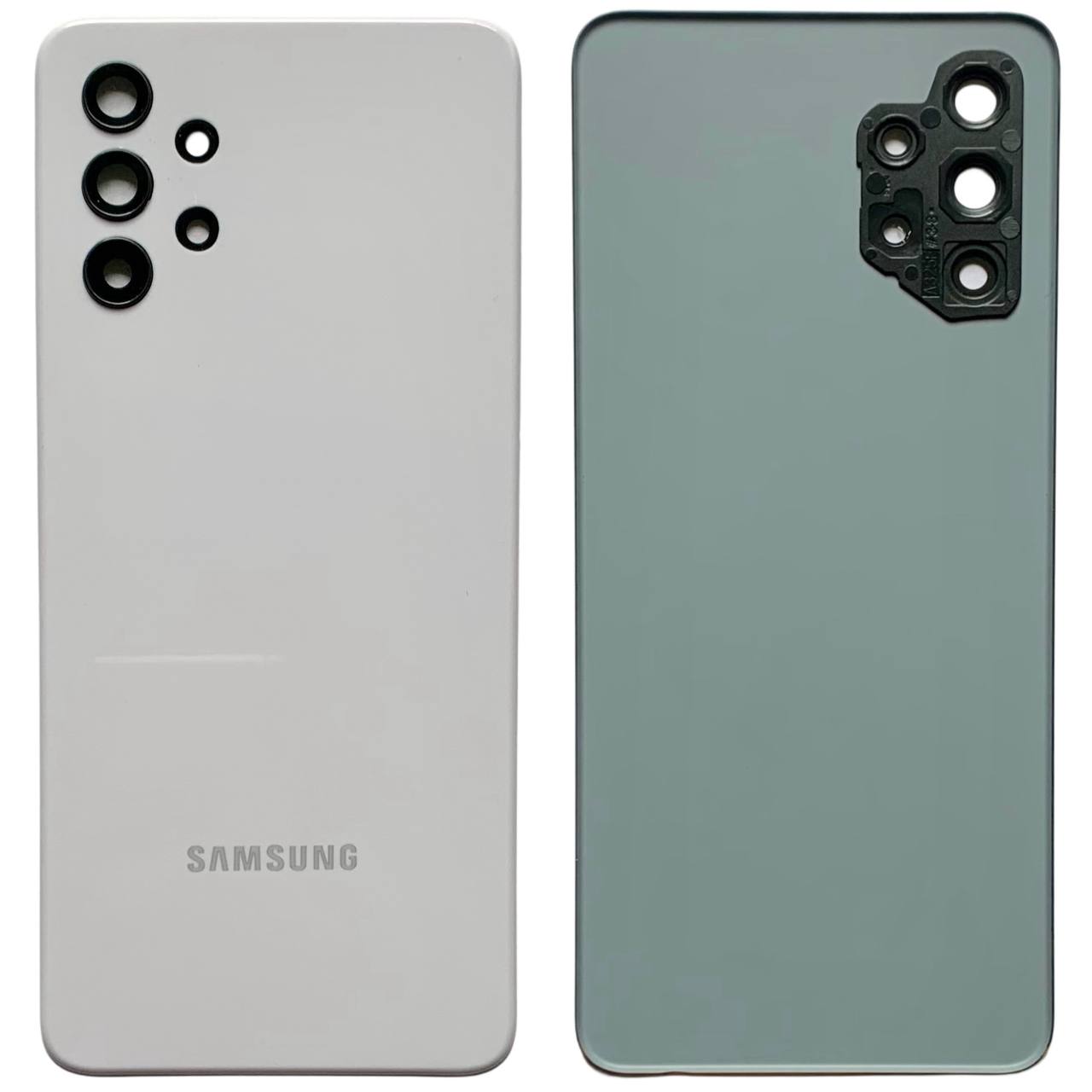 Задняя крышка Samsung A325 Galaxy A32 2021 white (со стеклом камеры)