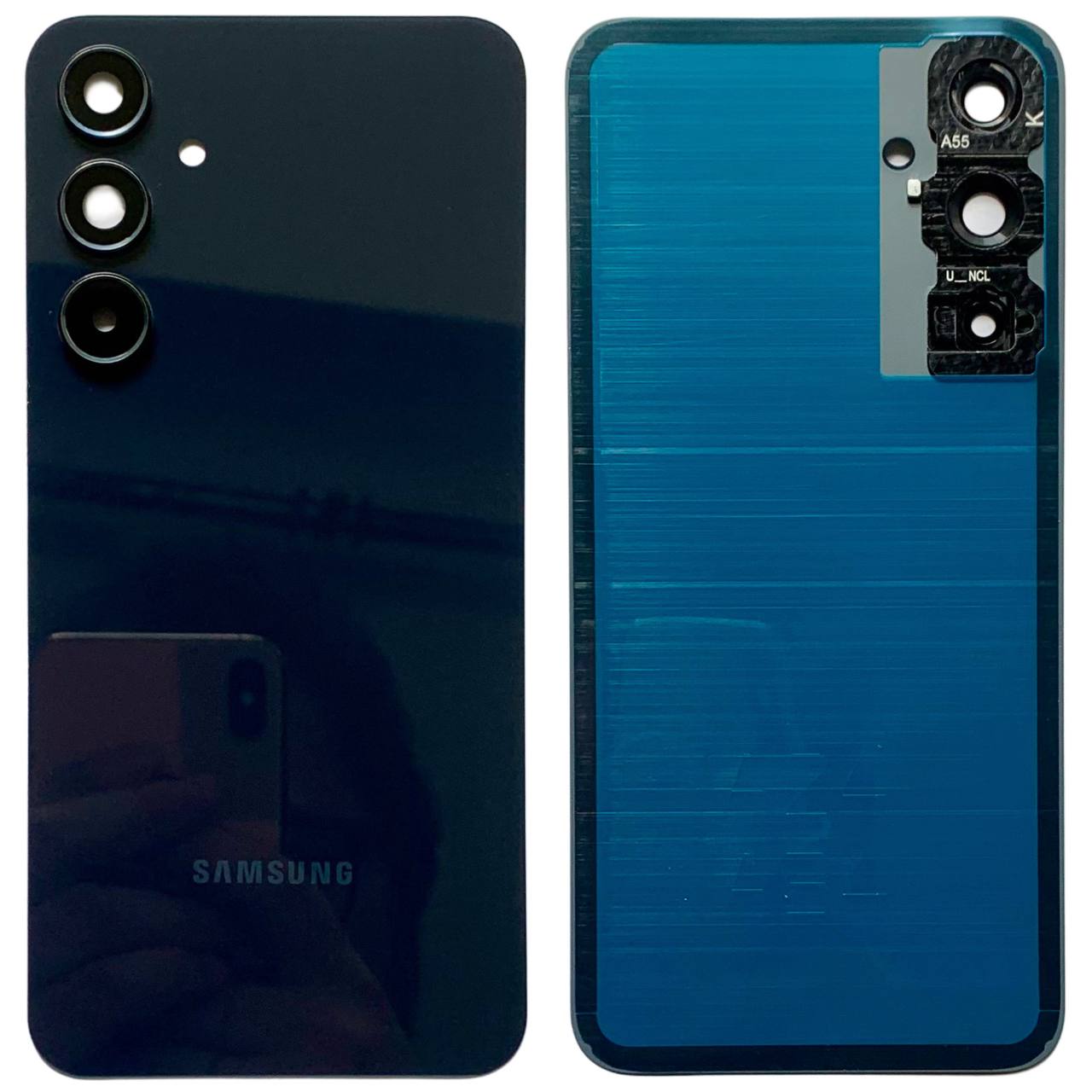 Задняя крышка Samsung A556 Galaxy A55 5G black (со стеклом камеры)