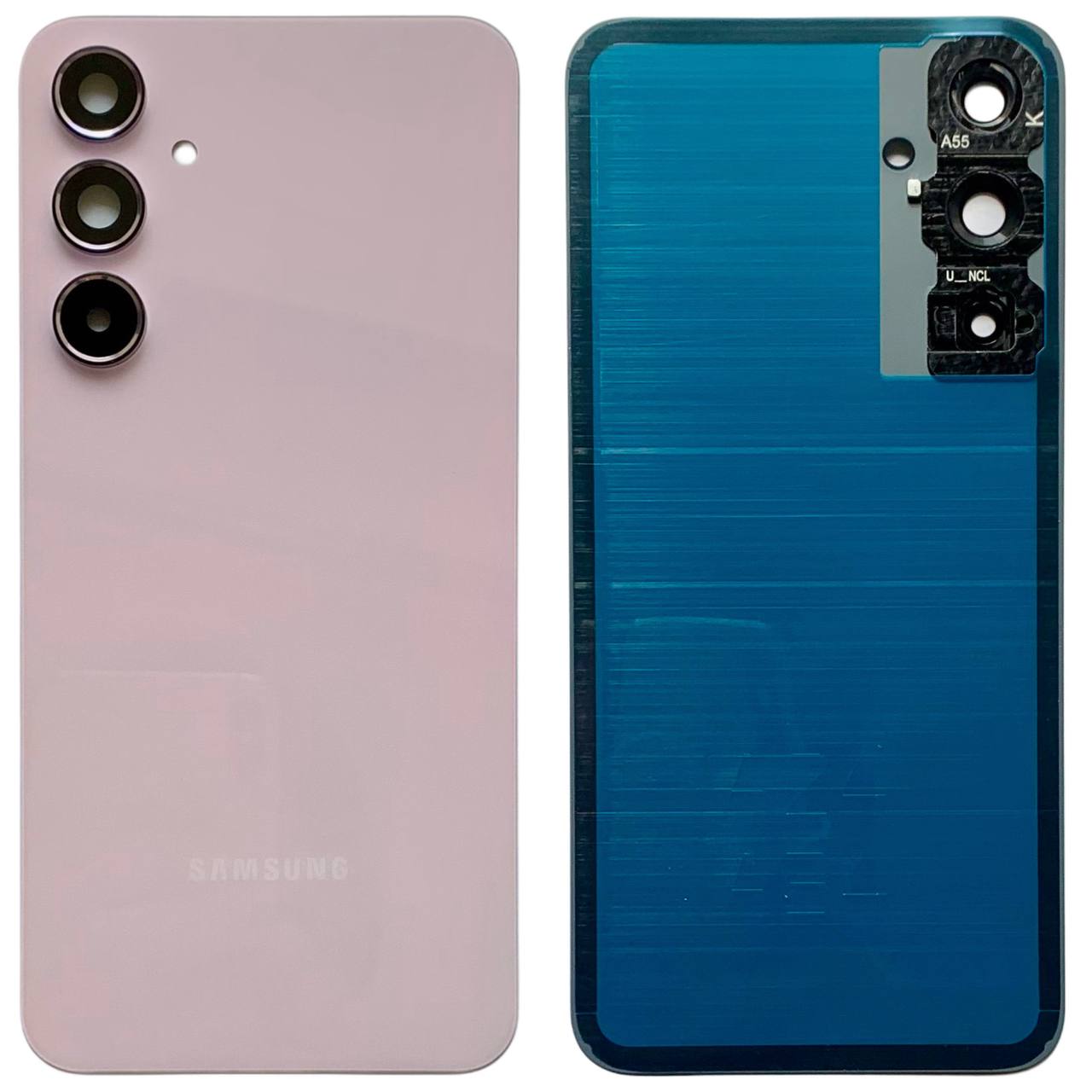 Задняя крышка Samsung A556 Galaxy A55 5G pink (со стеклом камеры)