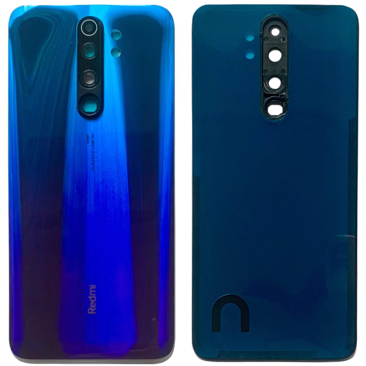 Задняя крышка Xiaomi Redmi Note 8 Pro blue (со стеклом камеры)
