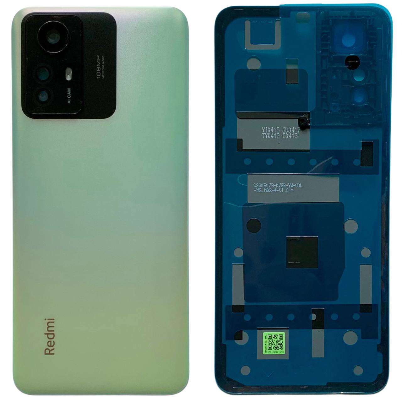Задняя крышка Xiaomi Redmi Note 12S green (со стеклом камеры)