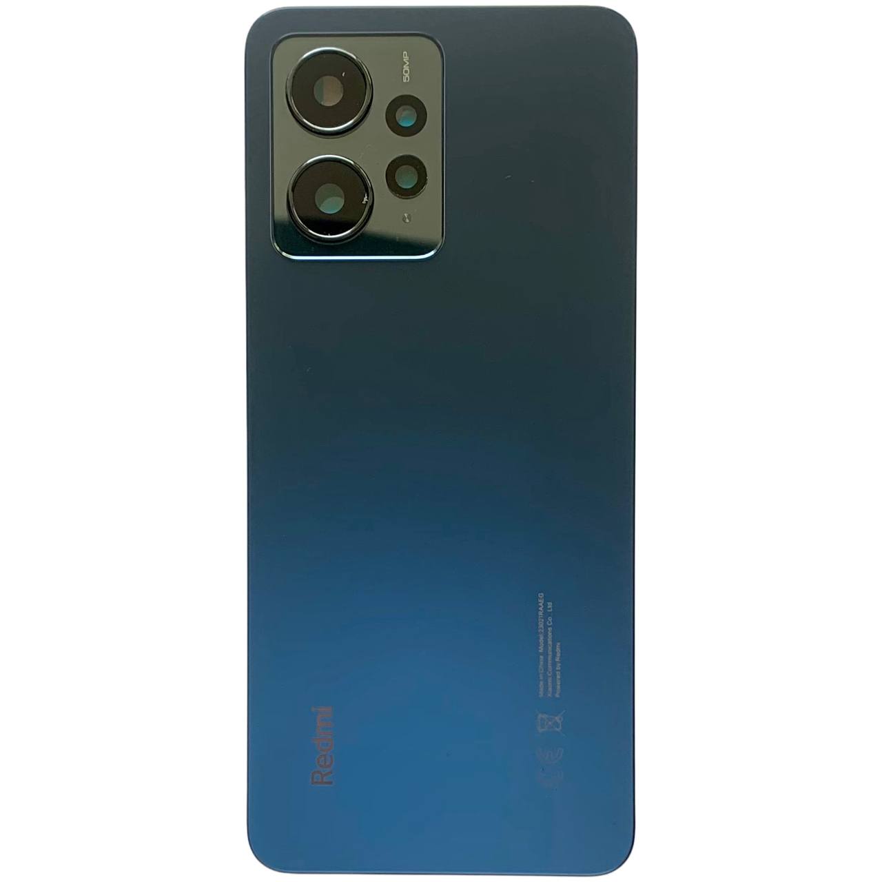 Задня кришка Xiaomi Redmi Note 12 4G black (зі склом камери)
